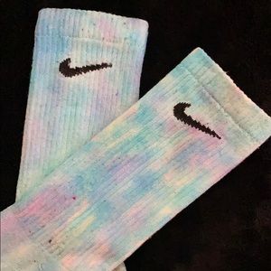 Tie dye Nike socks